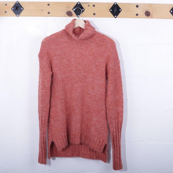 Mink Pink Heather Curious Rollback Sweater - Picture 1 of 7